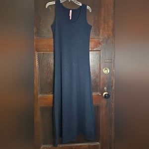 EUC Magic Navy Blue Sleveless Maxi Dress - Size S